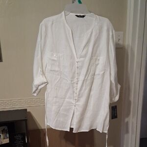 White Button-Up Shirt